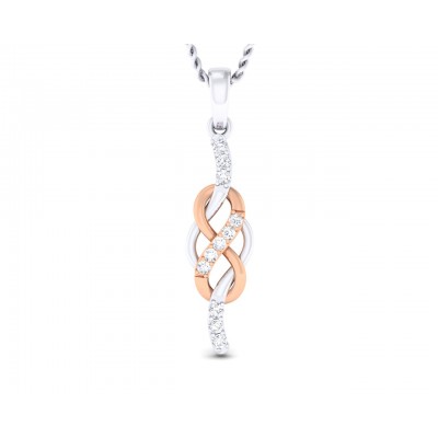 Jansi Diamond Infinity Pendant in gold 